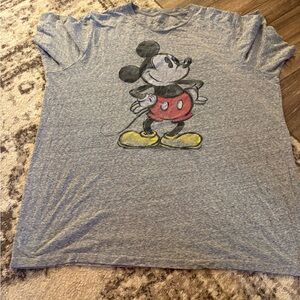 Gray Mickey Mouse Kids T-Shirt